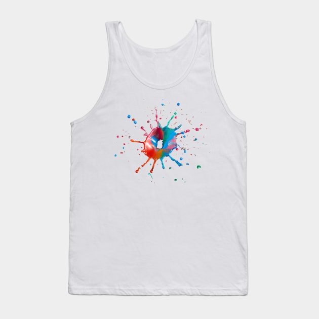 Paint explosion splash design Tank Top by N1L3SH